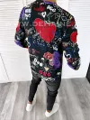 Bluza barbati neagra slim fit din silon B7663 P20-3.2